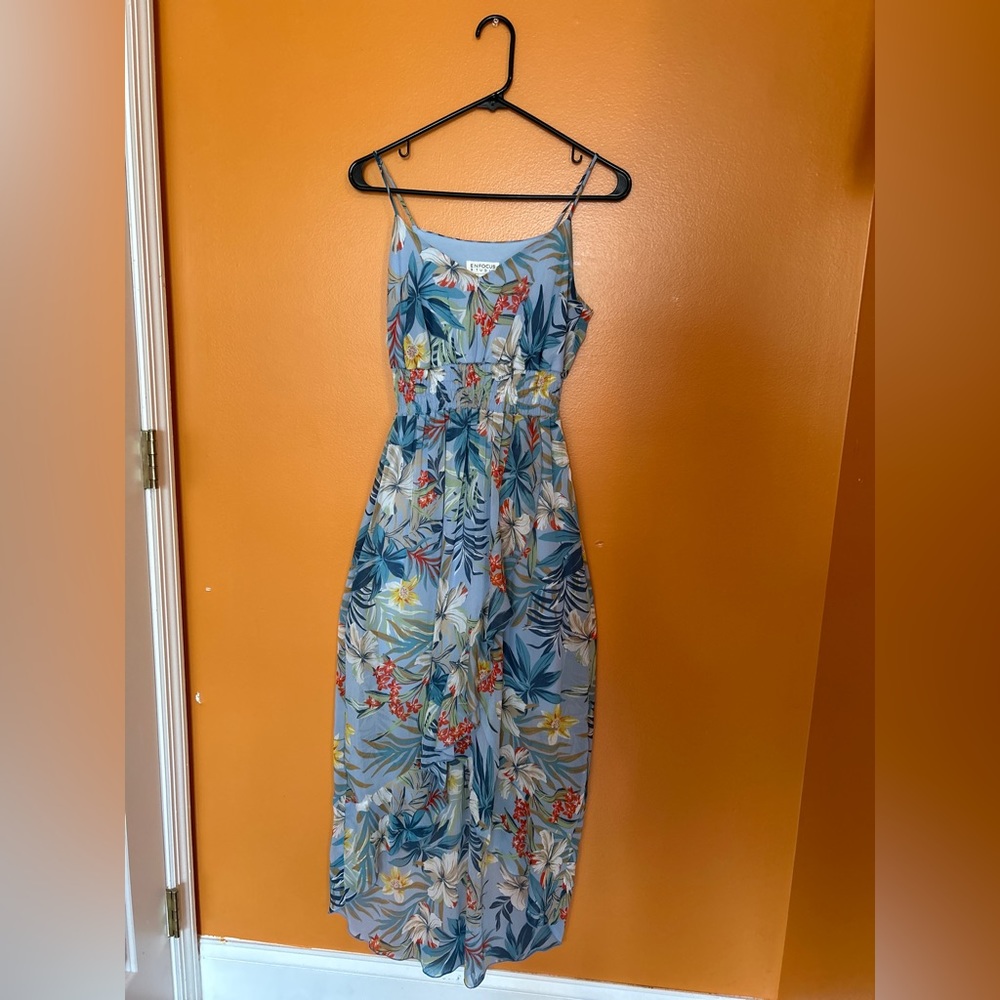Enfocus Studio, Size 6, Floral Baby Blue Dress